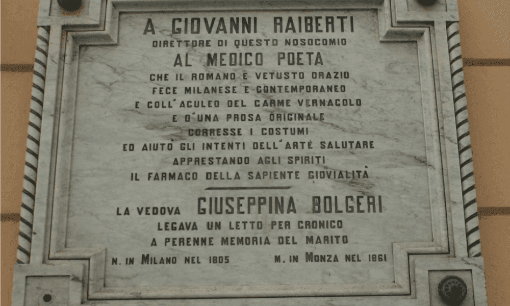Il medico poeta Giovanni Raiberti (1805-1861)
