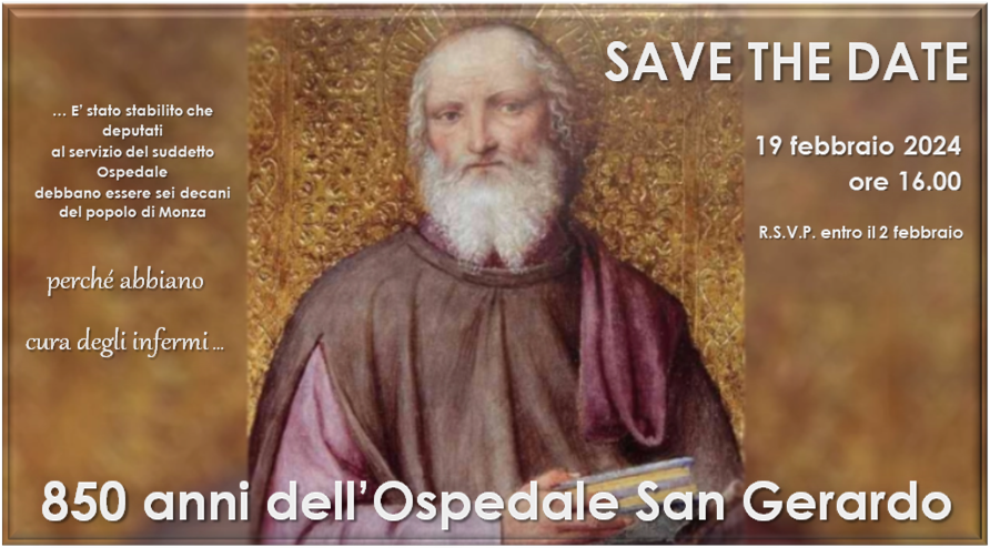Apertura delle celebrazioni degli 850 anni dalla nascita dell'ospedale San Gerardo
