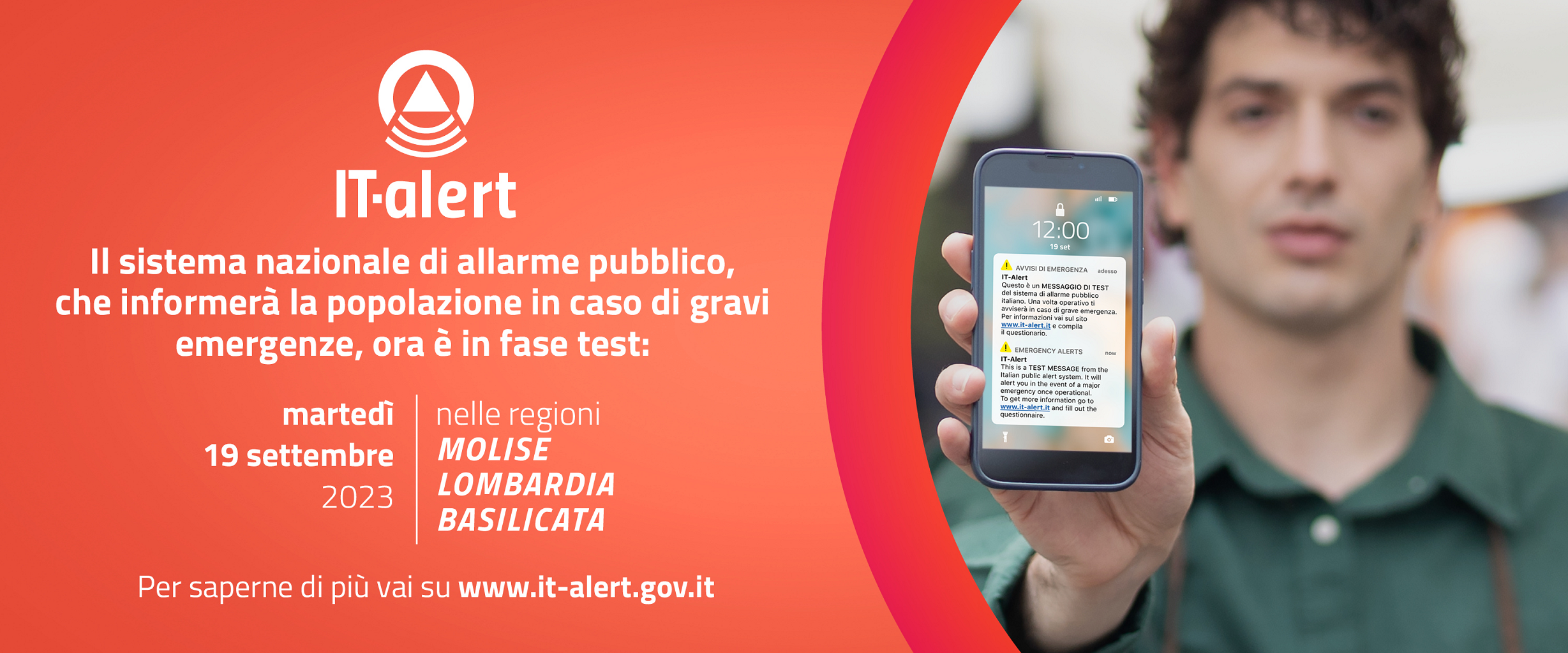 Nuovo sistema di allarme pubblico IT-alert: test in Lombardia il 19 settembre