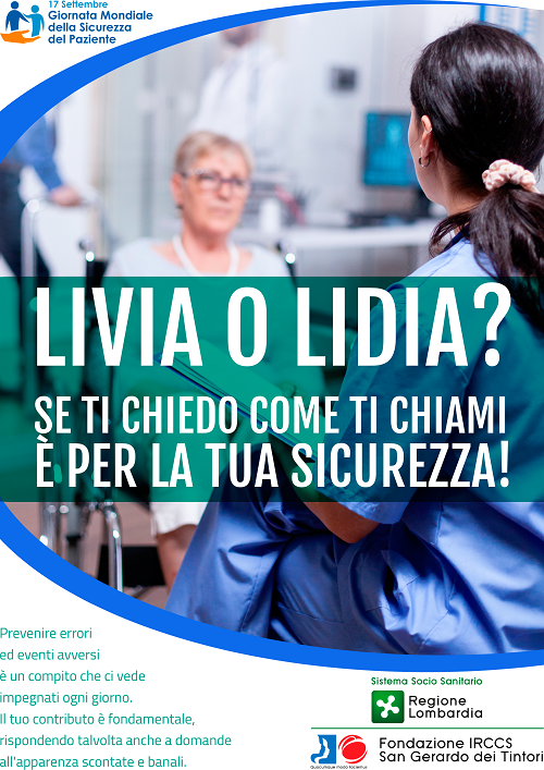 Livia o Lidia? Se ti chiedo come ti chiami è per la tua sicurezza!