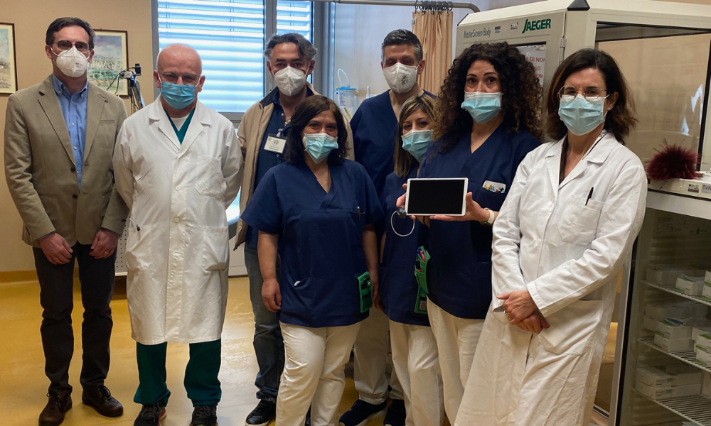  Malattie respiratorie, un nuovo apparecchio per il test del cammino donato alla Pneumologia 