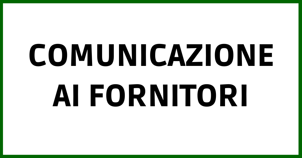 Comunicazione ai fornitori: indicazioni per fatturazione a seguito della trasformazione della ASST in IRCCS