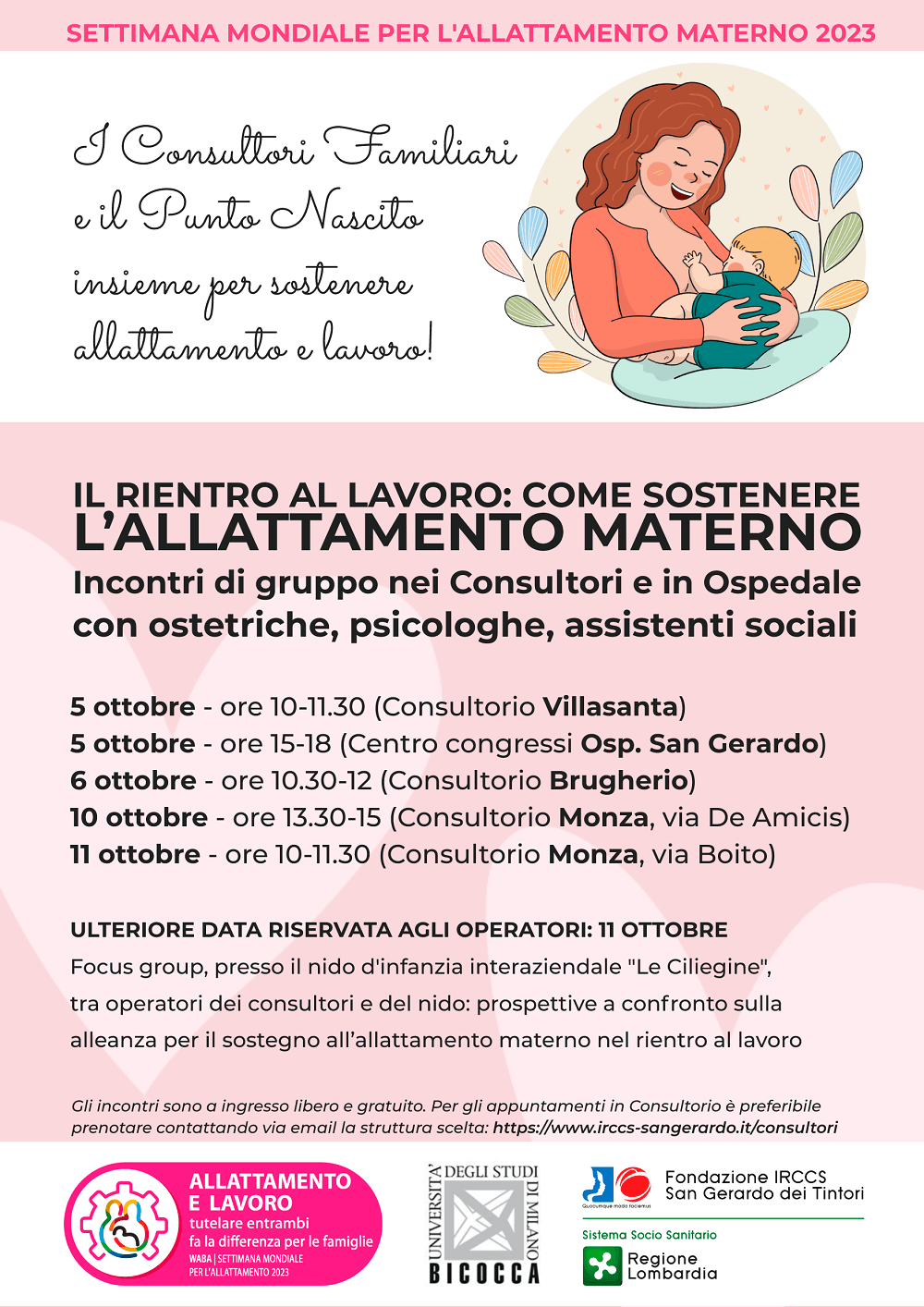 Il rientro al lavoro: come sostenere l'allattamento materno