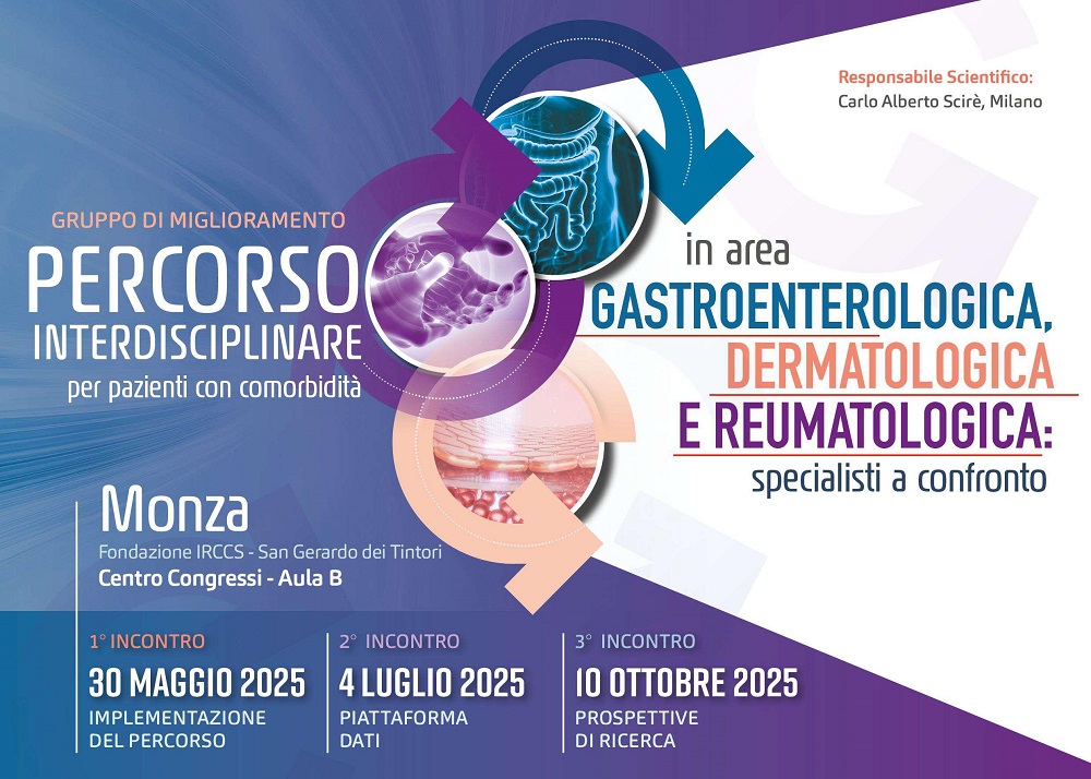 Percorso interdisciplinare per pazienti con comorbidità in area gastroenterologica, dermatologica e reumatologica: specialisti a confronto