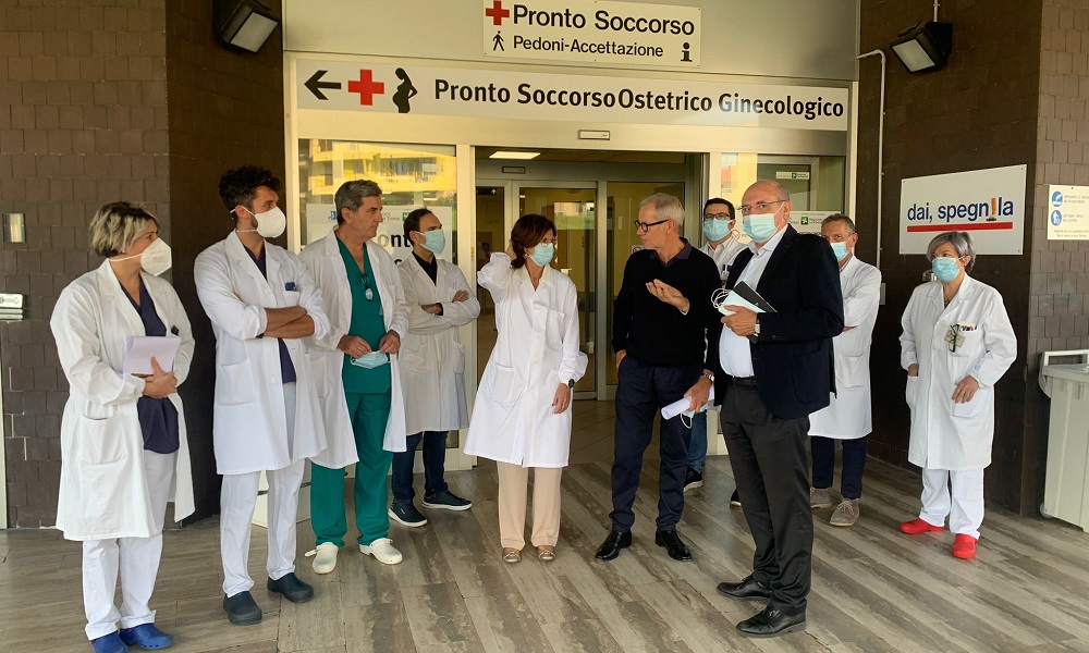 L’assessore Bertolaso in visita al Pronto Soccorso
